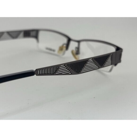 HARDCORE - 1652 GREY 140 MM STAINLESS STEEL Rectangle Glasses Frames - Picture 4 of 7